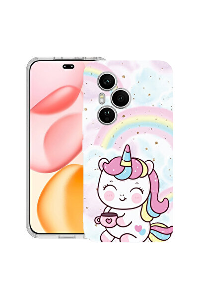 bestcase Carcasă transparentă din silicon pentru Honor 400 Pro, Micul Unicorn...