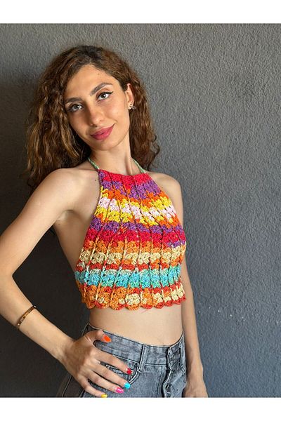 Gönülden Tasarım Hand Knitted Bustier