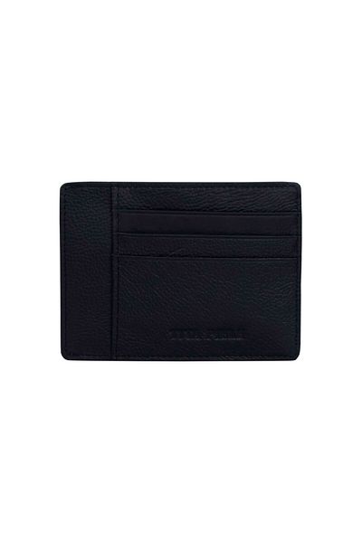 Tita Men's wallet, genuine leather, slim, black - PR104