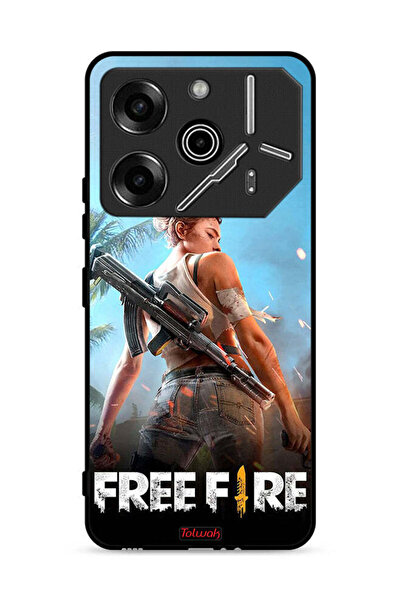 Tolwak غطاء حماية لهاتف تكنو بوفا 6 برو 5G فري فاير