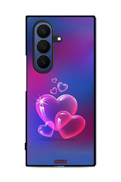 Tolwak غطاء حماية لهاتف سامسونج جالاكسي زد فولد 7 بنقشة قلوب الماء