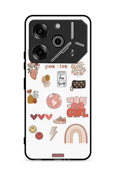Tolwak غطاء حماية لهاتف Tecno Pova 6 Pro 5G بتصميم You Go Girl