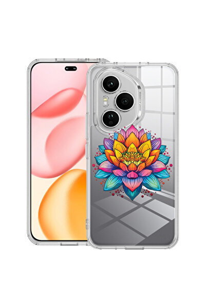 bestcase Carcasă transparentă din silicon pentru Honor 400 Pro, Dream Colors Flower, 2036424 T 1509