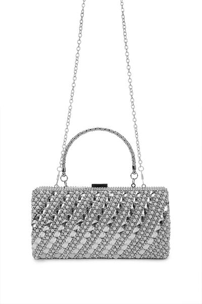 Tamer Tanca Women's Vegan Gray Evening Dress Bag
