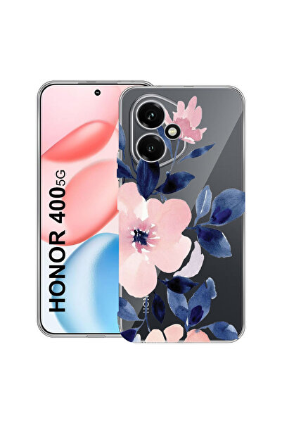 bestcase Carcasă transparentă din silicon pentru Honor 400, Colecția Pastel Colors Flowers, 2036423 T 506