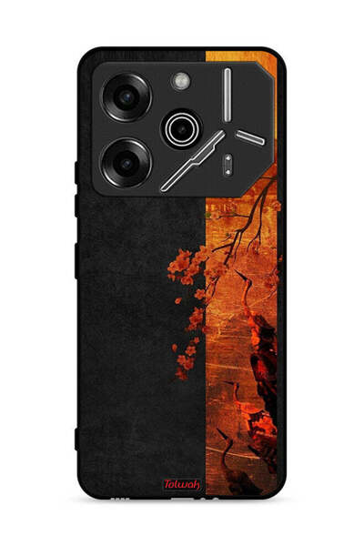 Tolwak غطاء حماية لهاتف تكنو بوفا 6 برو 5G بألوان الخريف الفنية