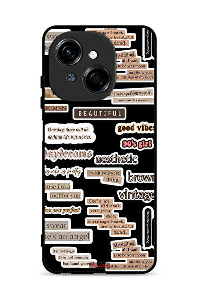 Tolwak غطاء حماية لهاتف تكنو سبارك جو 1 4G بملصقات اقتباسات جميلة