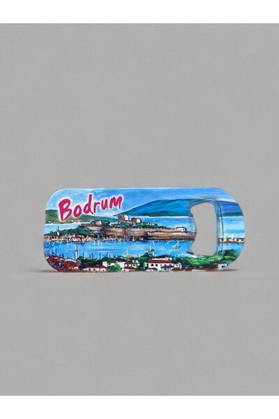 Mundy BODRUM Temalı Magnet Şişe Açacağı Buzdolabı Süsü