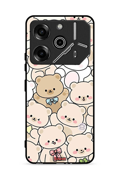 Tolwak غطاء حماية لهاتف Tecno Pova 6 Pro 5G بنقشة دببة