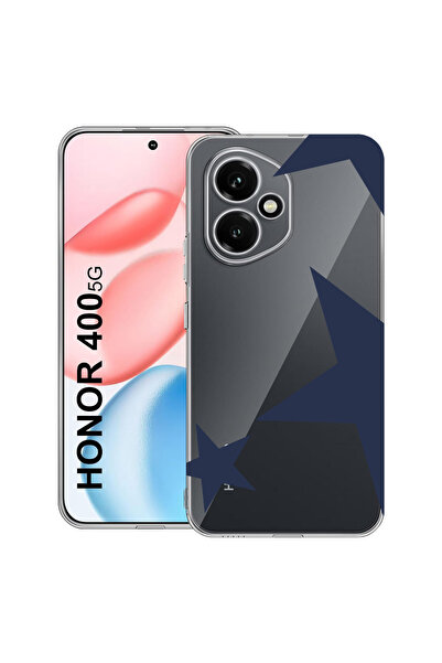 bestcase Carcasă transparentă din silicon pentru Honor 400, Retro Star, 20364...