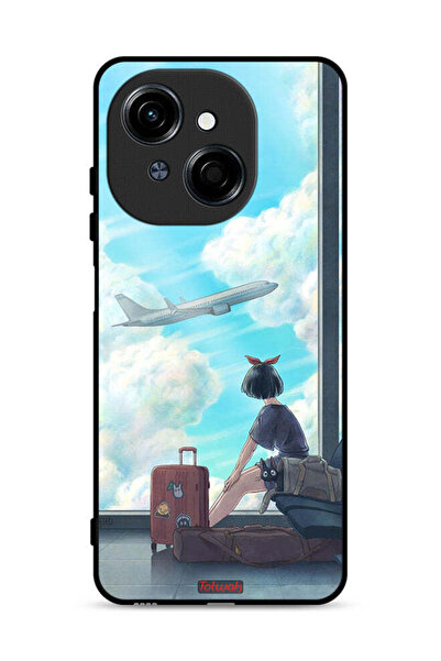 Tolwak غطاء حماية لهاتف تكنو سبارك جو 1 4G برسومات فنية للسفر