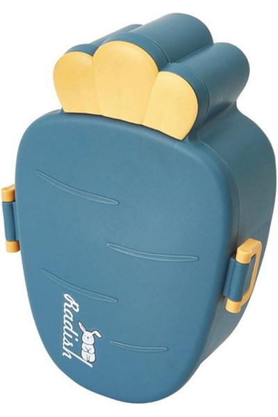 Twisoo Cute Rabbit Lunch Box for Kids - 900ml BPA-Free Food Grade PP, 3 Compartment Leakproof Lunchb