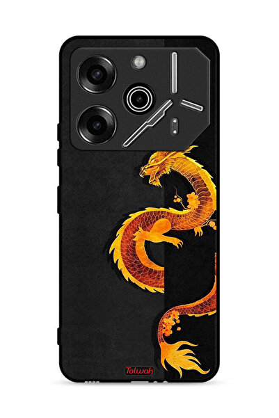 Tolwak غطاء حماية لهاتف تكنو بوفا 6 برو 5G بطبعة فن التنين