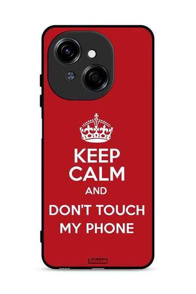 Tolwak غطاء حماية لهاتف تكنو سبارك جو 1 4G، حافظ على هدوئك ولا تلمس هاتفي