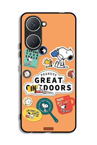 Tolwak غطاء حماية لهاتف Vivo Y18i 4G بملصقات الفول السوداني