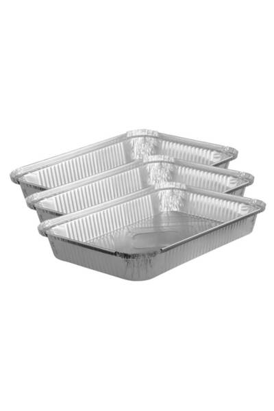 Plasti Net حاويات ألومنيوم الجونادرية، رقم ٢٤٠٠، ٣ قطع