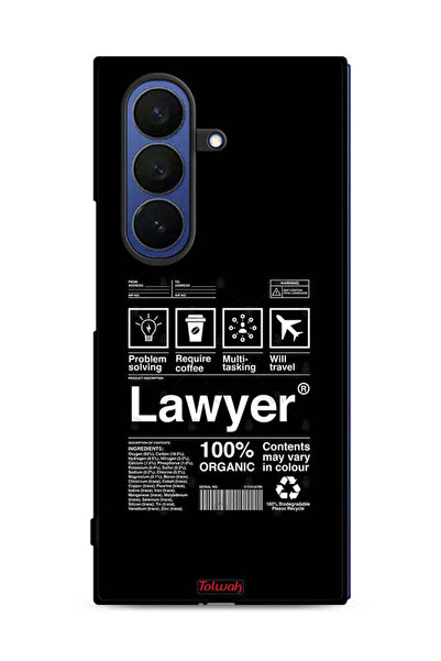 Tolwak غطاء حماية لهاتف Samsung Galaxy Z Fold7 بملصق محامٍ