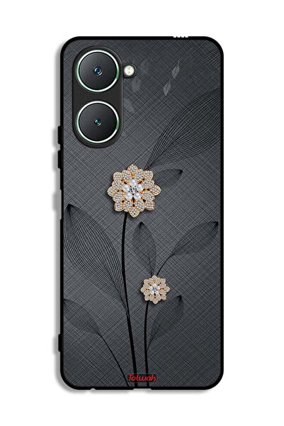 Tolwak غطاء حماية Vivo Y18i 4G بنقشة زهور ماسية