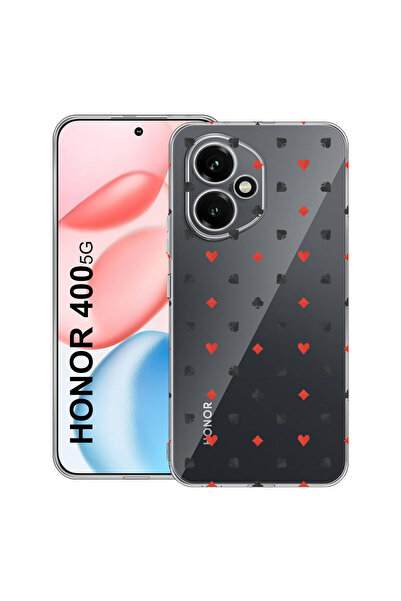 bestcase Carcasă transparentă din silicon pentru Honor 400, model Poker, 2036...