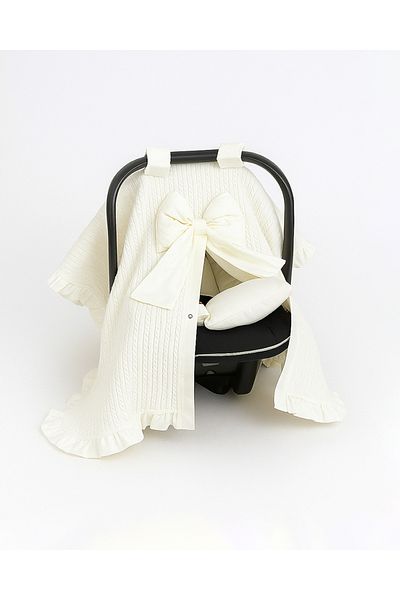 nelcollection Frilly Baby Stroller Cover Stroller Cushion Orthopedic Lumbar Supported Set of 2