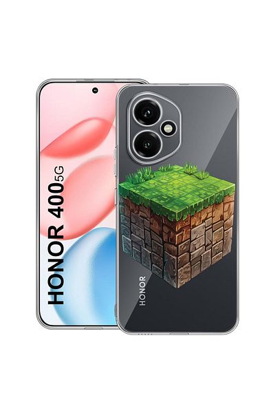 bestcase Carcasă transparentă din silicon pentru Honor 400, Minecraft World, 2036423 T 1680