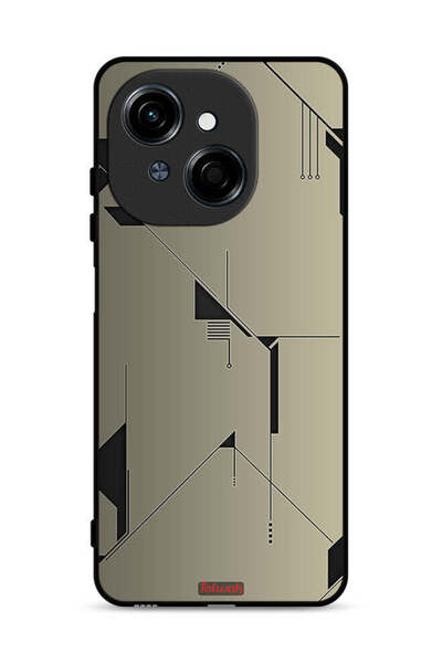 Tolwak غطاء حماية لهاتف Tecno Spark Go 1 4G بتصميم فني تجريدي بسيط