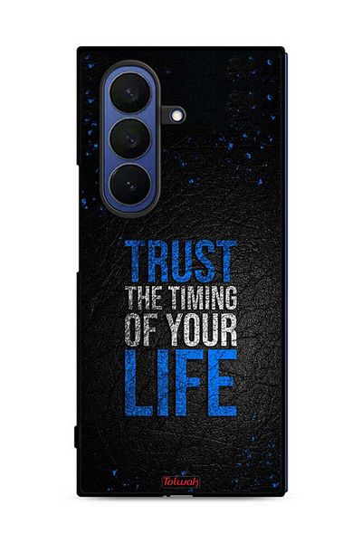 Tolwak Samsung Galaxy Z Fold7 Protective Case Cover Trust The Timing Of Your Life