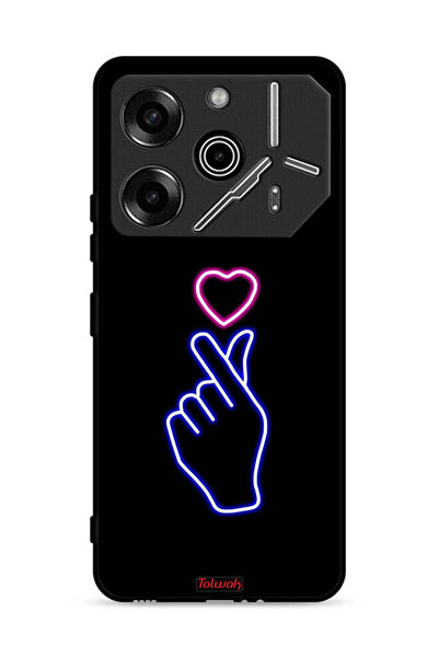 Tolwak غطاء حماية لهاتف تكنو بوفا 6 برو 5G بنقشة قلب سناب