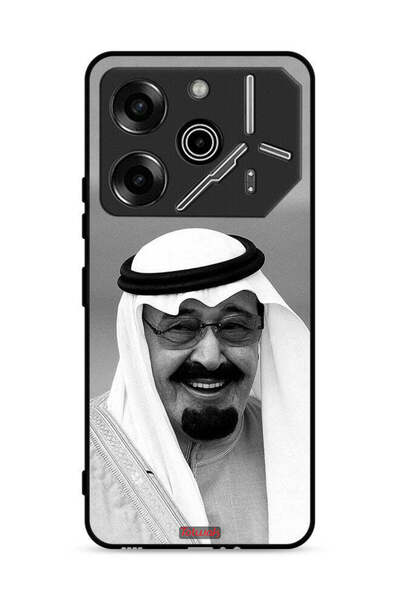 Tolwak غطاء حماية لهاتف تكنو بوفا 6 برو 5G، صورة الملك عبد الله مبتسمًا