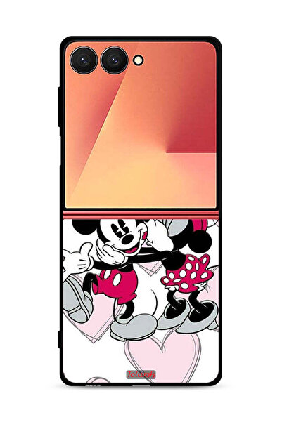 Tolwak غطاء حماية لهاتف سامسونج جالاكسي زد فليب 7 بتصميم عناق ميكي ماوس