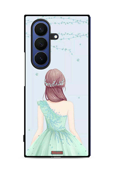 Tolwak غطاء حماية لهاتف سامسونج جالاكسي زد فولد 7 - فتاة لطيفة ترتدي فستانًا ...