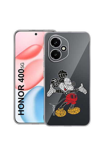 bestcase Carcasă transparentă din silicon pentru Honor 400, cu imprimeu Mickey Mouse, 2036423 T 1525