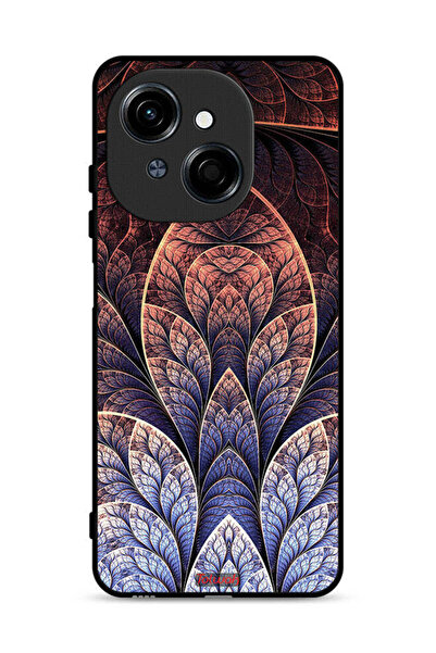 Tolwak غطاء حماية لهاتف Tecno Spark Go 1 4G بتصميم زهور فركتال تجريدي