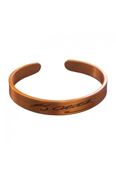 Güney Takı Store Atatürk İmzalı Bakır Bileklik