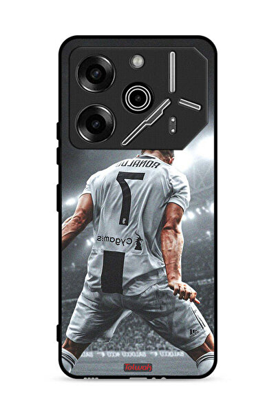 Tolwak غطاء حماية لهاتف تكنو بوفا 6 برو 5G بطبعة احتفال كريستيانو رونالدو