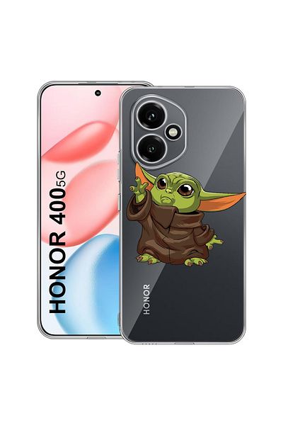bestcase Carcasă transparentă din silicon pentru Honor 400, Baby Yoda, 2036423 T 1635