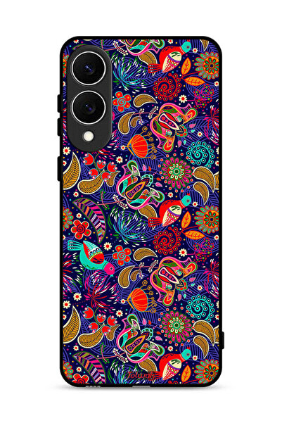 Tolwak غطاء حماية لهاتف سامسونج جالكسي S25 إيدج بنقشة طيور وأوراق وأزهار ملونة
