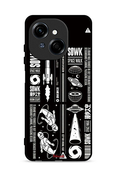 Tolwak غطاء حماية لهاتف Tecno Spark Go 1 4G، ملصق Sowk Space Walk