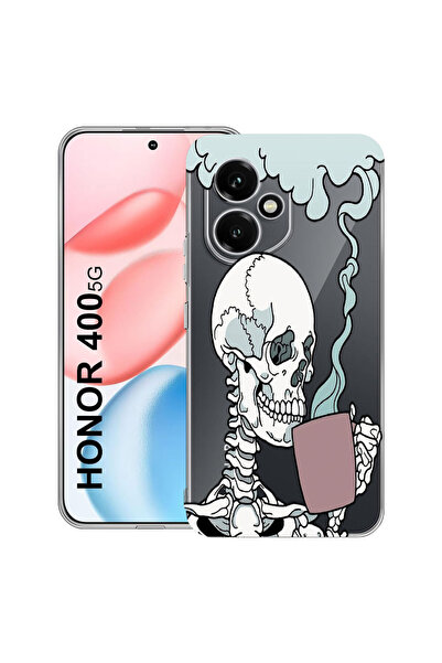 bestcase Carcasă transparentă din silicon pentru Honor 400, cu craniu, 203642...