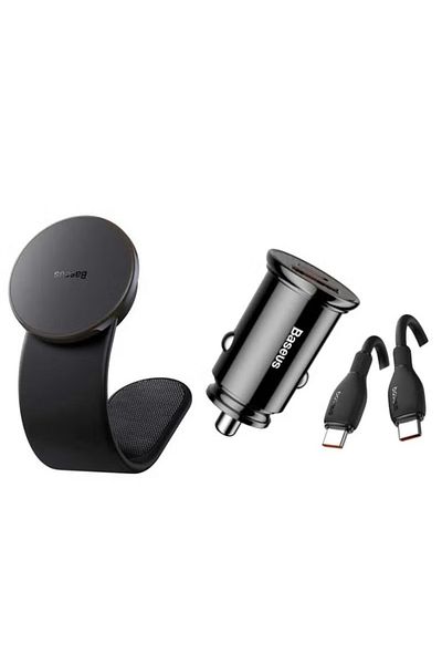 Baseus C02 Pro Cluster Magnetic Phone Holder Supports Wireless Charging and Car Charger