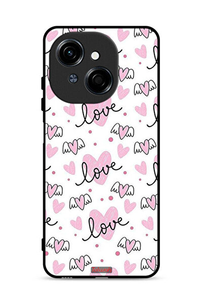 Tolwak غطاء حماية لهاتف تكنو سبارك جو 1 إس 4 جي بنقشة فنية بنمط الحب والقلب