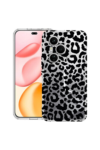 bestcase Carcasă transparentă din silicon pentru Honor 400 Pro, Leopard, 2036...