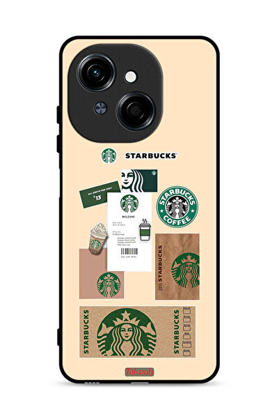 Tolwak Tecno Spark Go 1S 4G Protective Case Cover Coffee Sticker