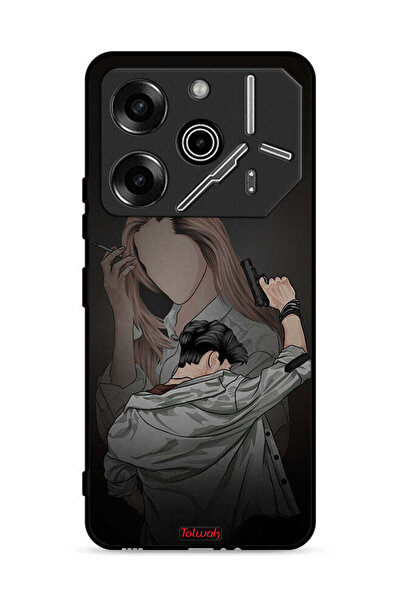 Tolwak غطاء حماية لهاتف تكنو بوفا 6 برو 5G، عصابة زوجين
