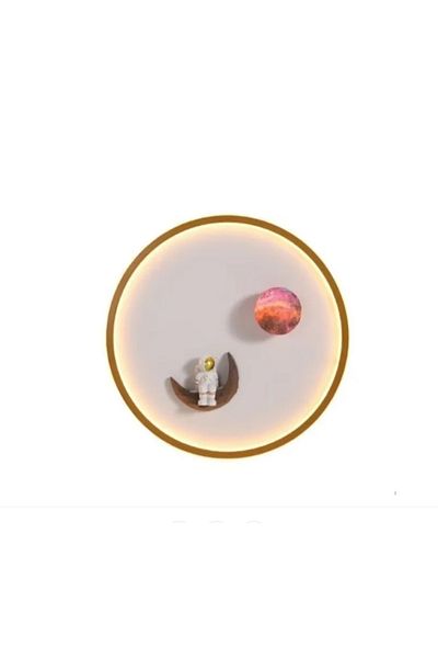 LUXXO Plafoniera pentru camera copiilor echipata cu LED, 22W, IP44, 3000K, Astronaut
