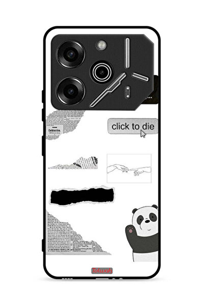 Tolwak غطاء حماية لهاتف تكنو بوفا 6 برو 5G، ملصق باندا