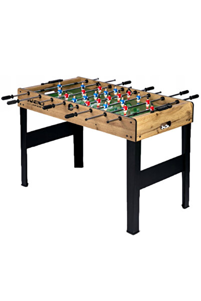 Neo-Sport Μάσκα ποδοσφαιράκι NS-805, 8 τρύπες με παίκτες, 3 μπαστούνια, μαύρη/καφέ, 115 x 60 x 78 εκ.