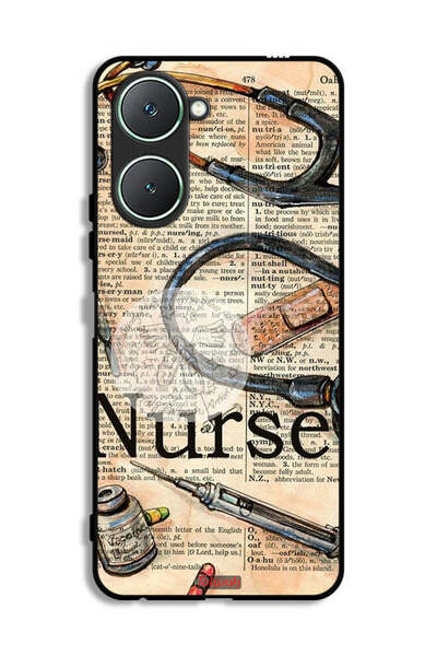 Tolwak غطاء حماية لهاتف Vivo Y18i 4G بتصميم أدوات التمريض العتيقة