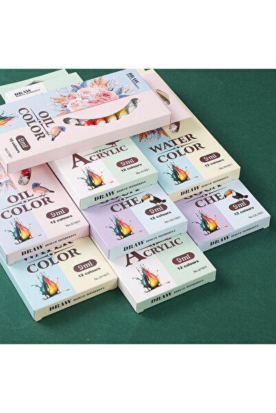 Toybox Oil Paint Set Tubes 9 ml, 12 Colors