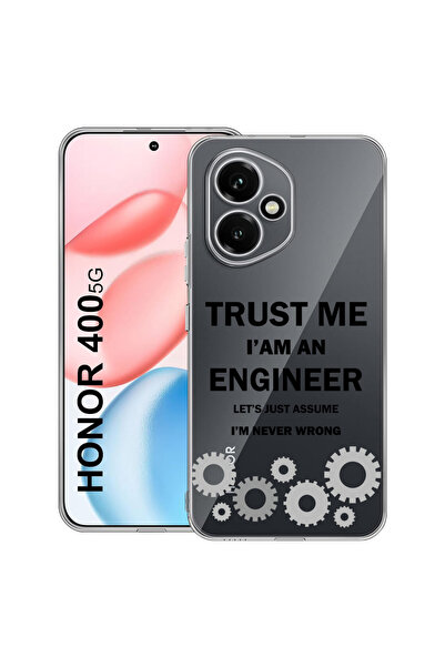 bestcase Carcasă transparentă din silicon pentru Honor 400, Sunt inginer, 203...